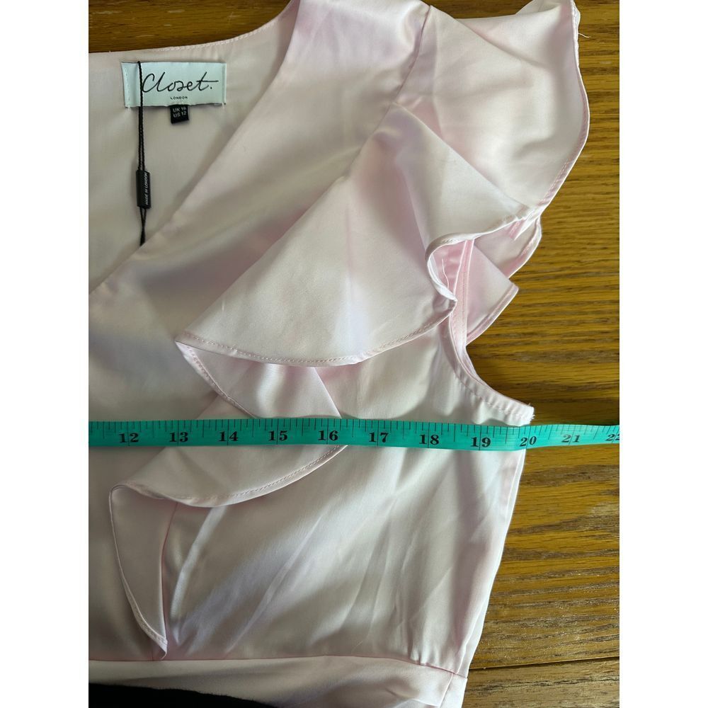 Closet Dress Women's 12 Ruffle Details and Back‎ Zipper NWT - Picture 9 of 11